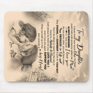 Mousepad Personalizado Para Minha Filha, Amor Da Mãe Blanke