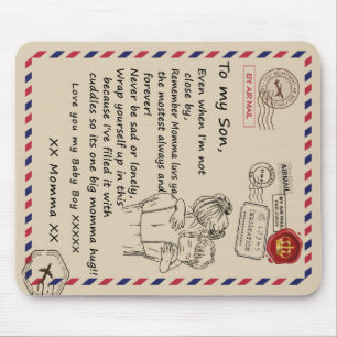 Mousepad Personalizado Para O Meu Filho, Carta Da Mãe Blank