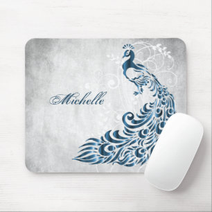 Mousepad Personalizado Pavão Azul