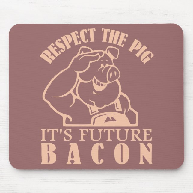 Mousepad personalizado PIG TO BACON (Frente)