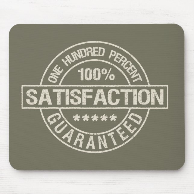 Mousepad personalizado SATISFAÇÃO GARANTIDA (Frente)