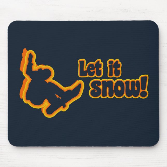 Mousepad personalizado Snowboard (Frente)