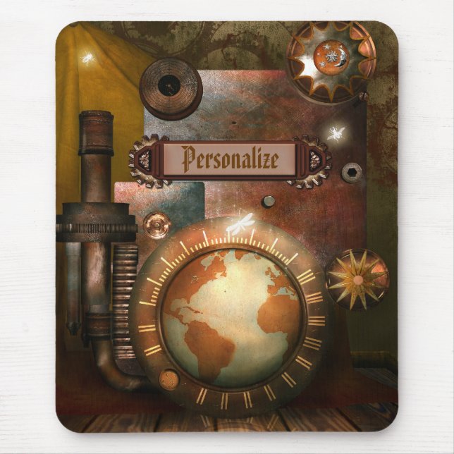 Mousepad personalizado Steampunk bonito (Frente)