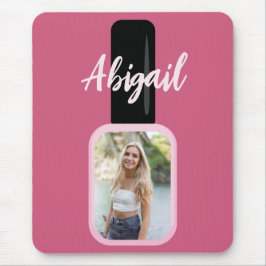 Mousepad Personalizado Trendy Modern Pink Nail Polonês
