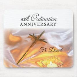 Mousepad Personalizar, 10º Aniversário da Ordenação, Cross