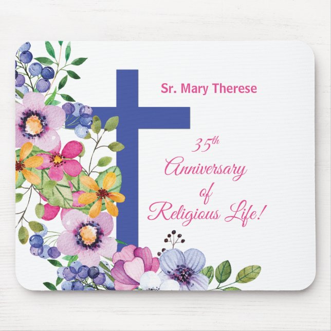 Mousepad Personalizar, 35 anos, freira religiosa (Frente)