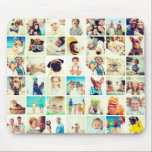 Mousepad Personalizar 42 Fotos, Família Moderna e Memórias<br><div class="desc">Adicione fotos personalizadas de cão,  gato ou pássaro,  família e amigos com quadro simples</div>