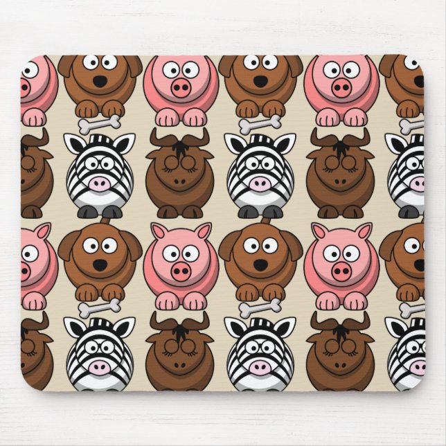 Mousepad Personalizar Animais Crianças Cutes (Frente)