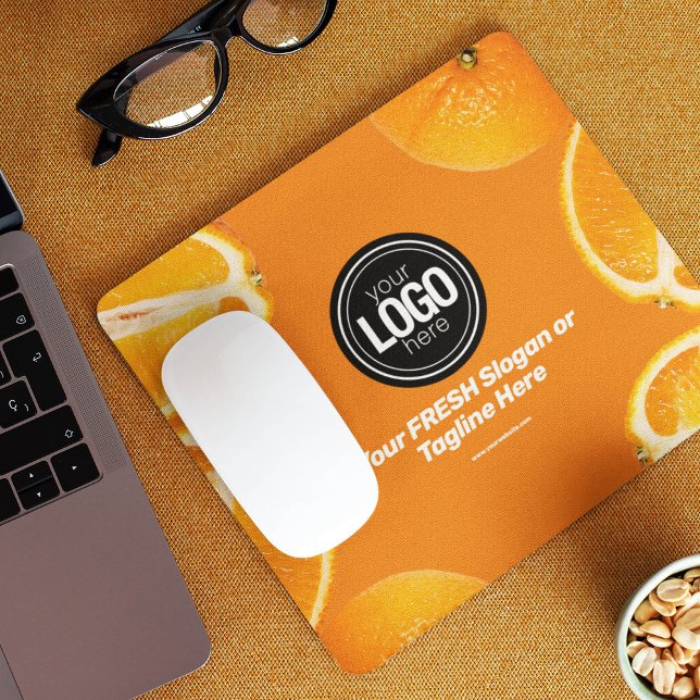 Mousepad Personalizar empresa | Empresa Orange (Criador carregado)