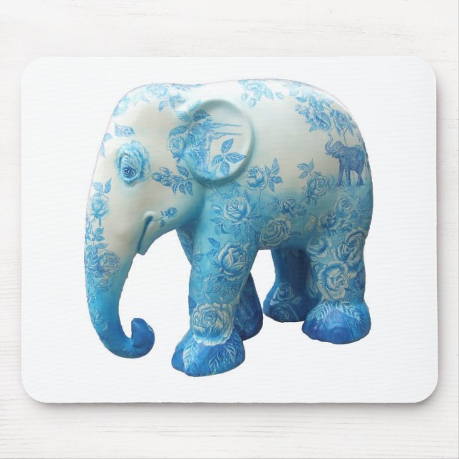 Mousepad Personalizar Flores de Padrão Rosas Vinhas Arte Az (Frente)