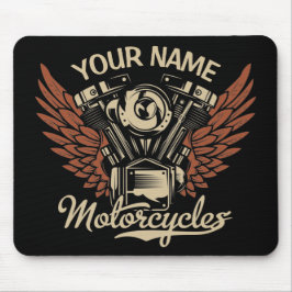 Mousepad Personalizar Garagem de Motocicletas Biker