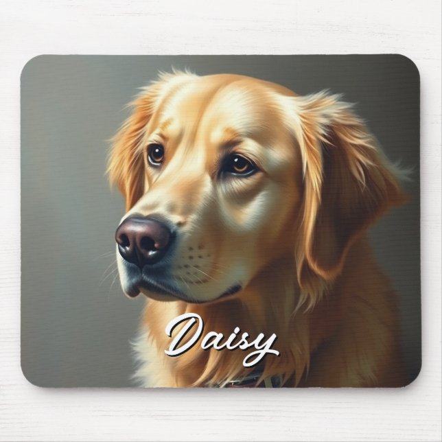 Mousepad Personalizar Golden Retriever (Frente)
