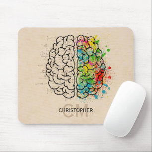 Mousepad Personalizar O Cérebro Humano Esquerdo E Direita