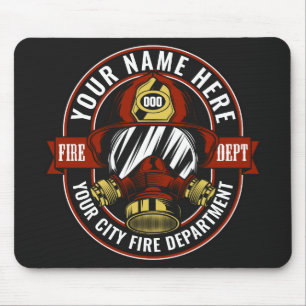 Mousepad Personalizar o NOME do Emergência de Fogo de Más
