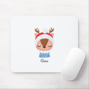 Mousepad Personalizar o rosto da Reinadora de Sono de Natal