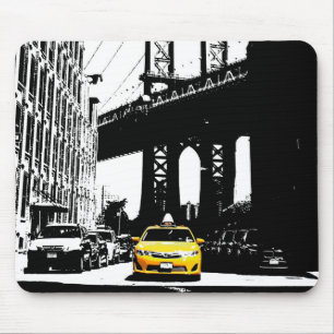 Mousepad Personalizar o Tabi Amarelo Nova Iorque Nyc Brookl