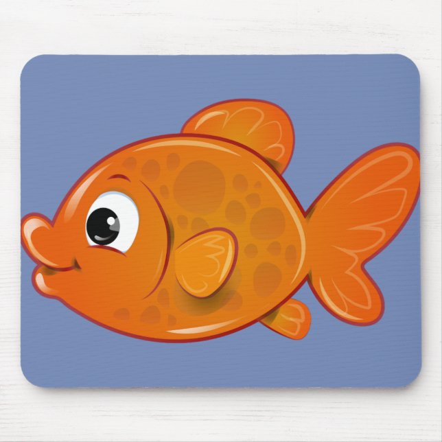 Mousepad Personalizar Peixe Laranja-Corte (Frente)