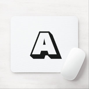 Mousepad Personalizar, personalizar o monograma inicial do