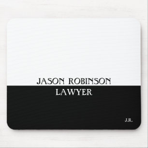 Mousepad Personalizar preto-branco