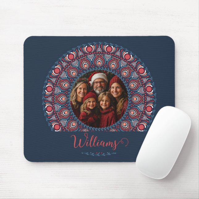 Mousepad Personalizar Retrato da Família Russet Natal Manda (Com mouse)