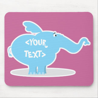 Mousepad Personalizar um Elefante,<YOUR TEXT>