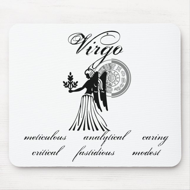 Mousepad Personalizável do Anjo Virgo traça o estilo grego (Frente)