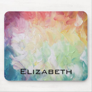 Mousepad Personalize a pintura abstrata densamente Textured