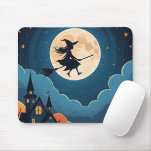 Mousepad Personalize a sua própria foto, bruxa do Dia das B