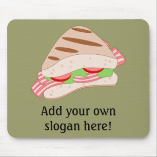 Mousepad Personalize este gráfico do sanduíche de BLT