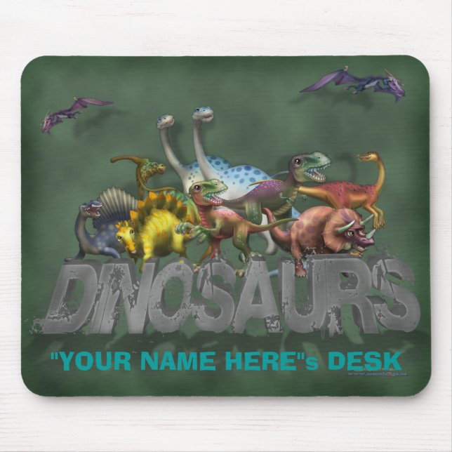 Mousepad "Personalize-me!" Dinossauros (Frente)