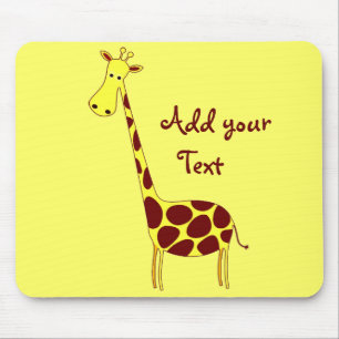Mousepad Personalize-o! Design bonito do girafa