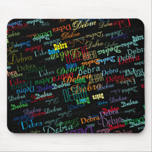 Mousepad personalize o teste padrão conhecido colorido