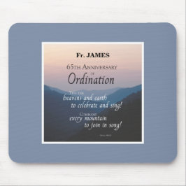 Mousepad Personalize os 65.º Parabéns da Ordenação do Anive