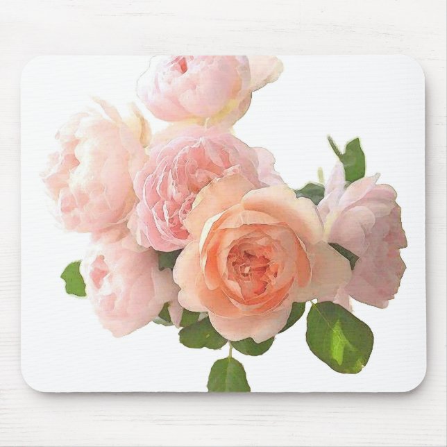 Mousepad Personalize os Rosas elegantes do Modelo moderno d (Frente)