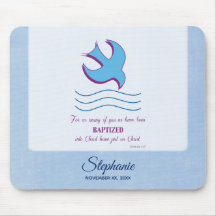 Personalize, Pombo do Batismo Adulto em Azul