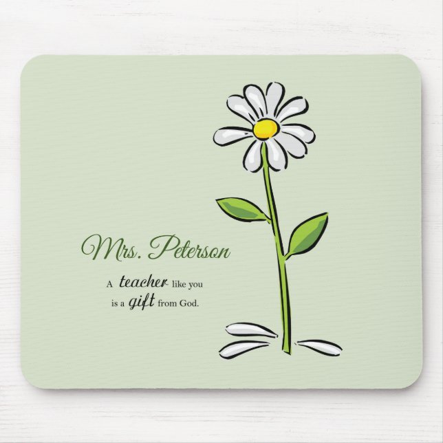 Mousepad Personalize, Professor Obrigado, Flor Religiosa (Frente)