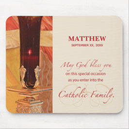 Mousepad Personalize, RCIA Parabéns, Católico, Vermelho
