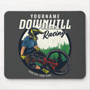 Mousepad Personalized Downhill Racing Mountain Bike Trail