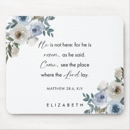 Mousepad Personalized Easter Bible Verse Matthew 28:6