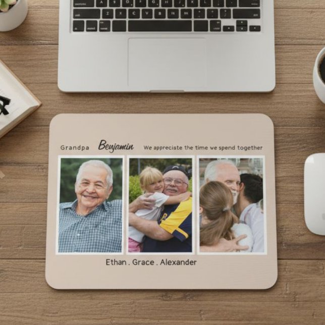 Mousepad  personalized gift for grandparents, grandpa (Criador carregado)