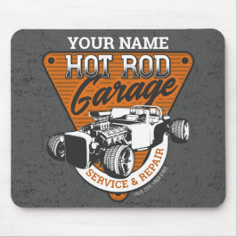 Mousepad Personalized Hot Rod Garage Roadster Repair Shop 