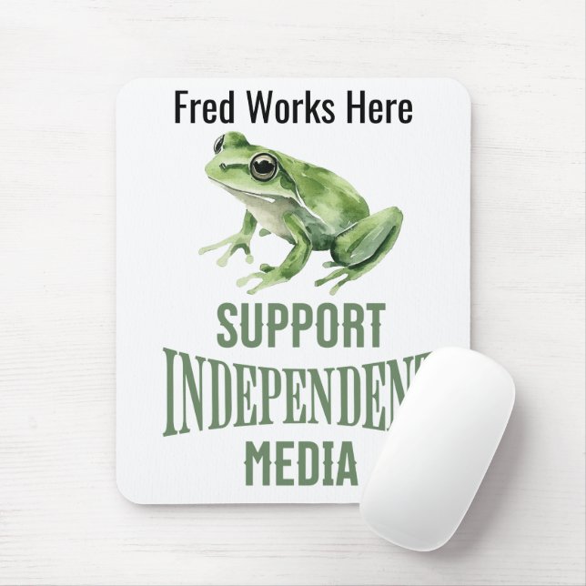 Mousepad Personalized Support Independent Media  (Com mouse)