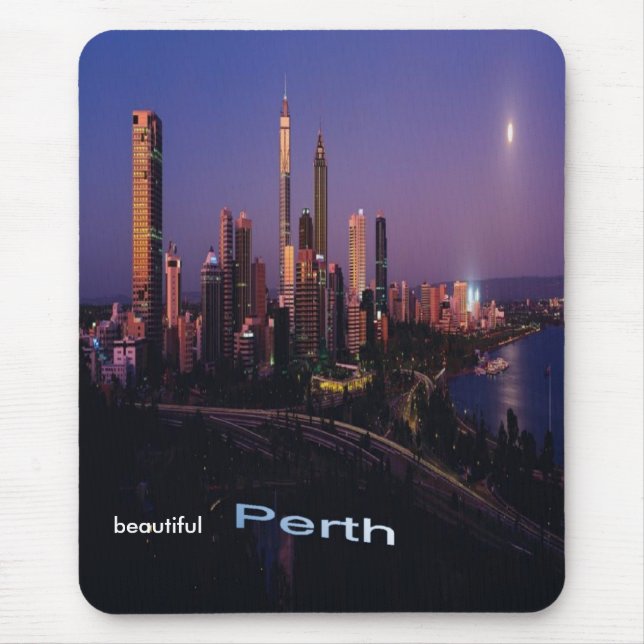 Mousepad Perth bonito, Austrália, mousepad. (Frente)