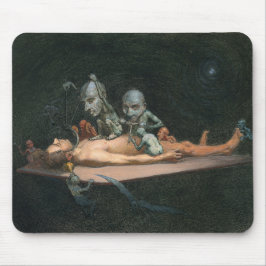 Mousepad Perto da morte, vendo espíritos Mau demônicos