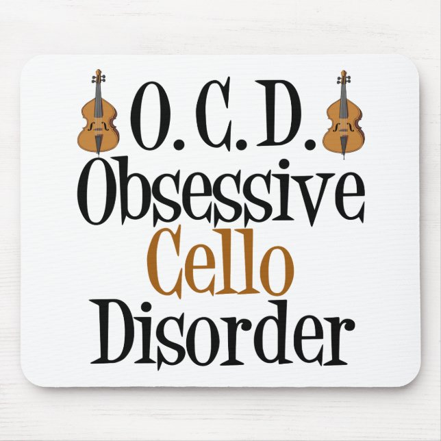 Mousepad Perturbação Obsessiva Cello (Frente)