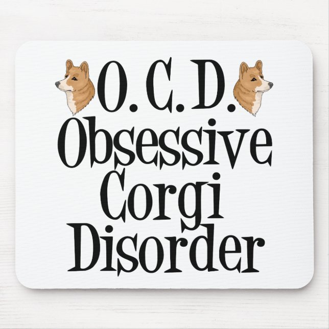 Mousepad Perturbação Obsessiva Corgi (Frente)