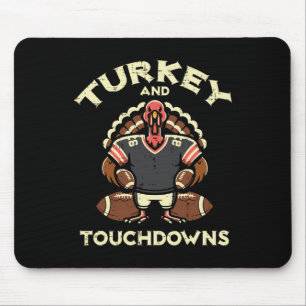 Mousepad Peru de Ação de Graças e Touchdowns Footbyll Homen