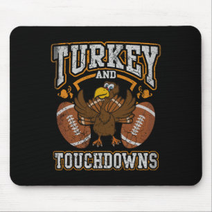 Mousepad Peru de Ação de Graças e Touchdowns Futebol Homens
