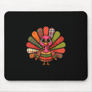 Mousepad Peru de Patchwork de Ação de Graças Gobble Coquett