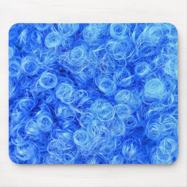 Mousepad peruca azul para carnaval (Frente)